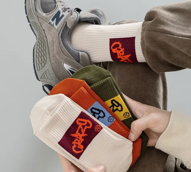 ◀男袜组合链接▶中筒袜四季款极简风男袜