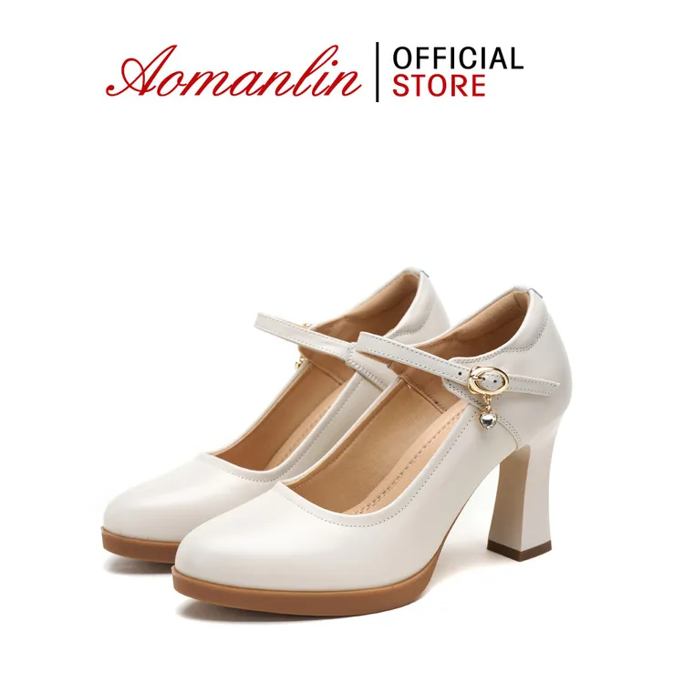 白色真皮旗袍模特走秀专用高跟鞋女防水台粗跟防滑百搭工作单鞋