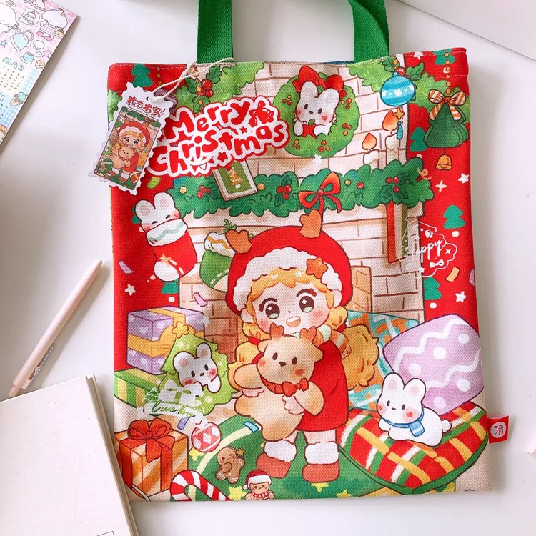 三年二班圣诞快乐麻球大佬帆布袋笔记本文具套装送礼女生礼物 L2