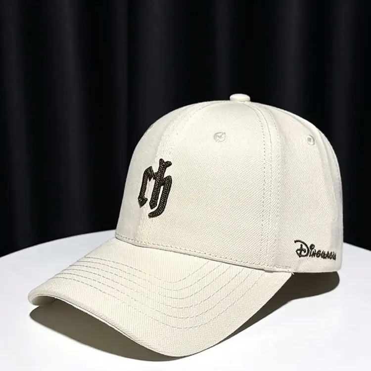 鸭舌帽棒球帽休闲白色网红帽子复古油蜡工装帽韩版运动男士百搭
