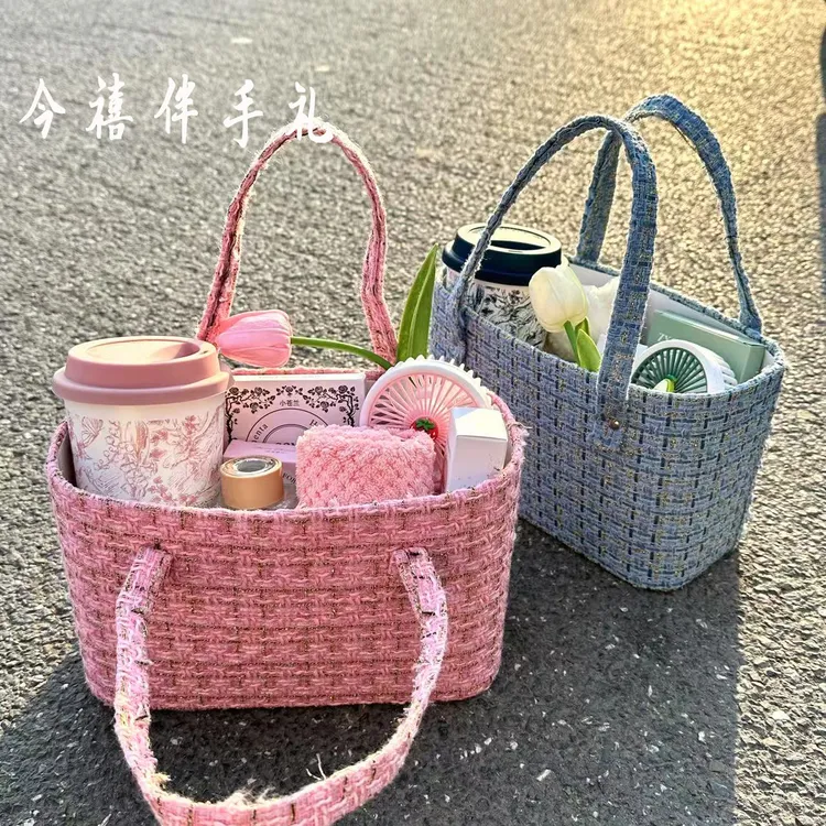伴手礼女伴娘小众实用婚礼结婚闺蜜高级感回礼手提篮生日礼物女生