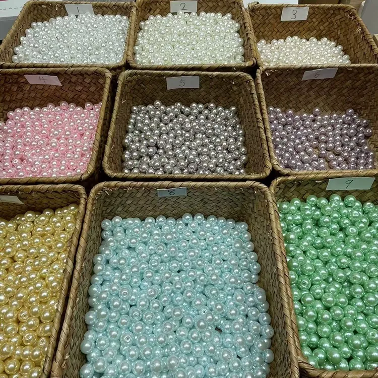 手工琉璃配件可用于手链、项链、手机链、包包链DIY