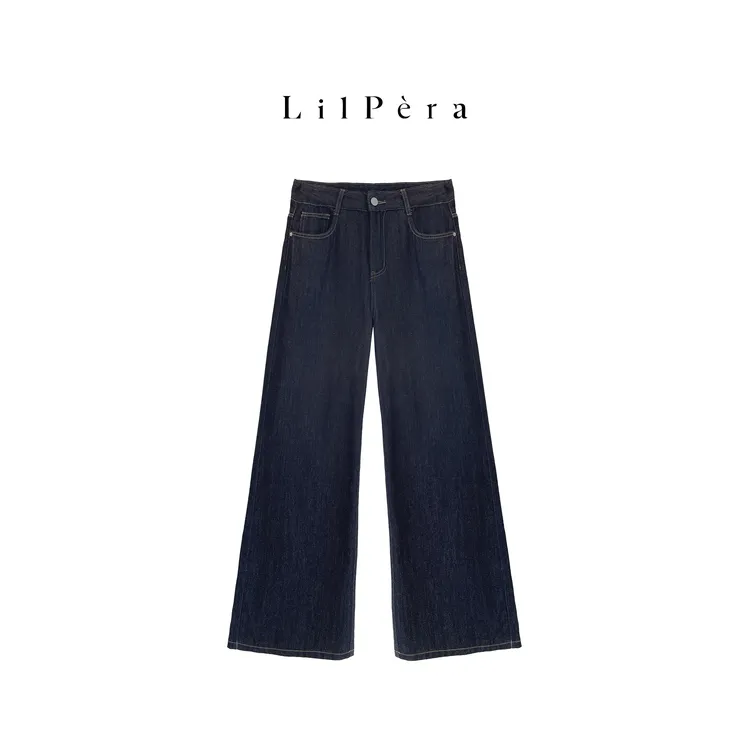 Lilpera胖梨定制 “梨形神裤”2025爆款牛仔裤时尚百搭显瘦微喇B83