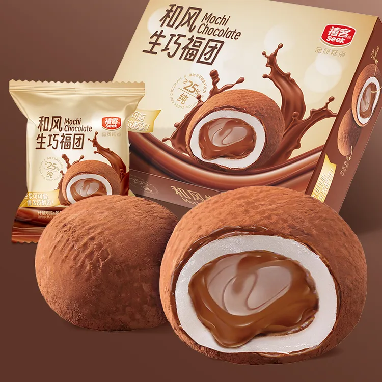 禧客纯可可大福巧克力福团巧克力大福雪媚娘