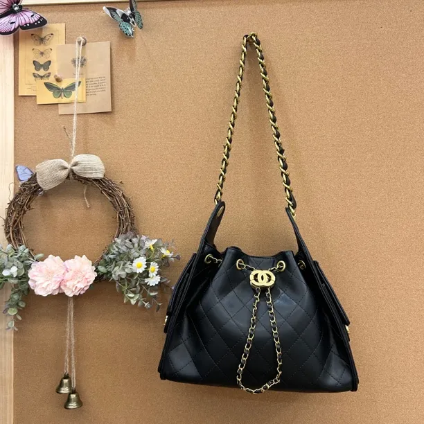 【Jennie派对】25hobo腋下包包高级感时尚小香风菱格链条包托特包