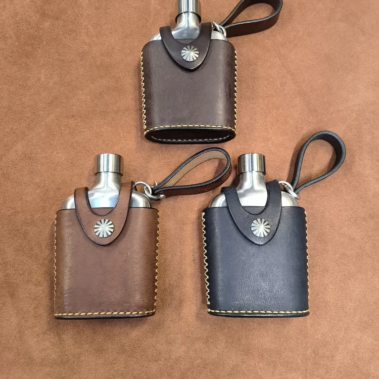 便捷式户外酒壶复古