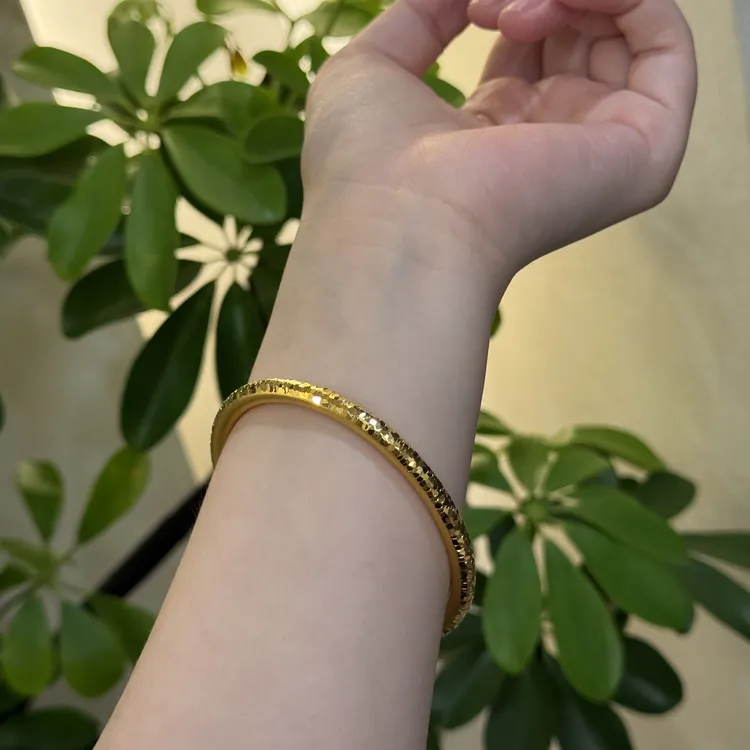 铜合金手镯 1257 超高版 碎冰冰不易褪色高级感手镯