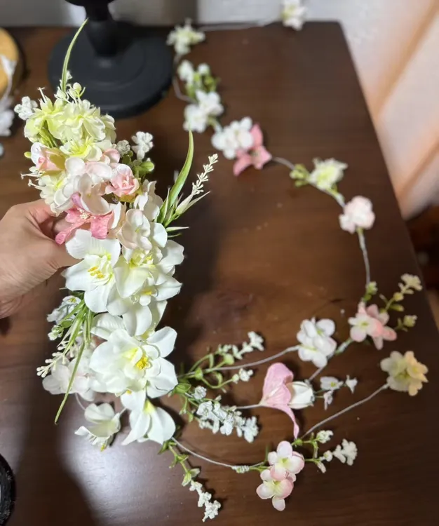 超美的瀑布花头饰（加长款）