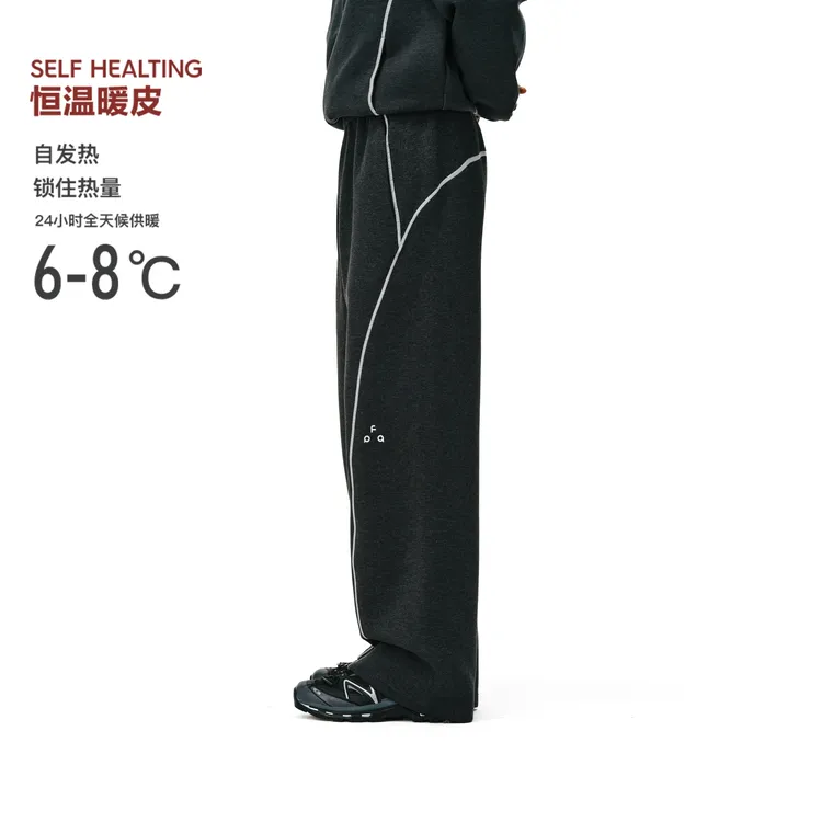 FPA亲肤垂感休闲花纱卫裤男款女款秋冬户外运动宽松百搭直筒裤