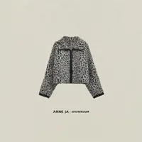 ARNE JA｜“野性时髦”摩登豹纹比例修饰天丝羊毛外套W8115902