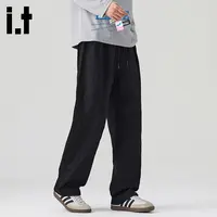 香港it.izzue秋季爆款亚麻休闲裤潮男款莱赛尔复古垂感百搭直筒裤