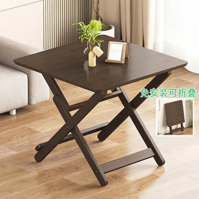 楠竹户外折叠桌家用小户型吃饭桌子实木简易可携式夜市摆摊桌小方