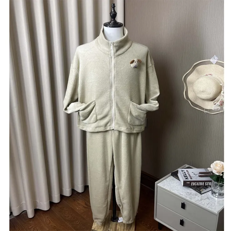 超大码2025冬季新款女款加厚保暖加绒睡衣家居服休闲秋冬百搭