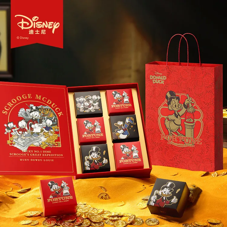 Disney/迪士尼（特价）中秋节月饼礼盒2025新款招财鸭时尚送人解馋