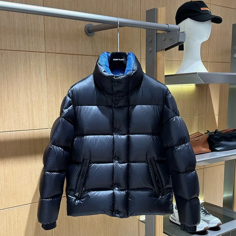 迪赛普澜25年冬季新款羽绒服无帽立领加厚保暖蓝胖子背带款鸭绒