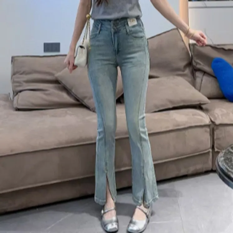 夏日高货牛仔微喇裤-4735-MJA