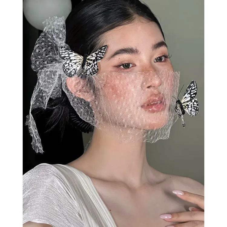 南一｜康康造型同款 立体蝴蝶定制面纱