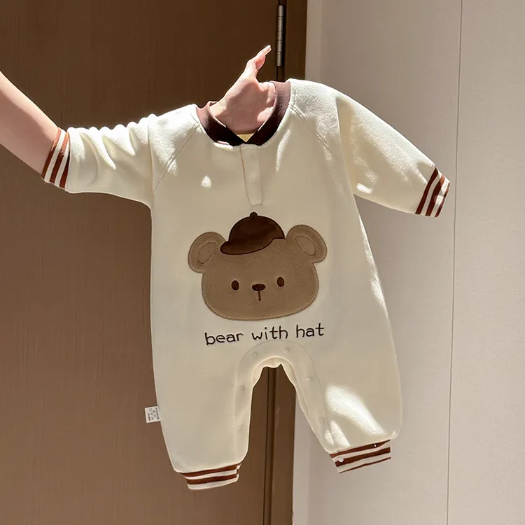 MK&UR.BV婴幼儿连体衣加绒连体衣超萌可爱男女宝宝爬爬服