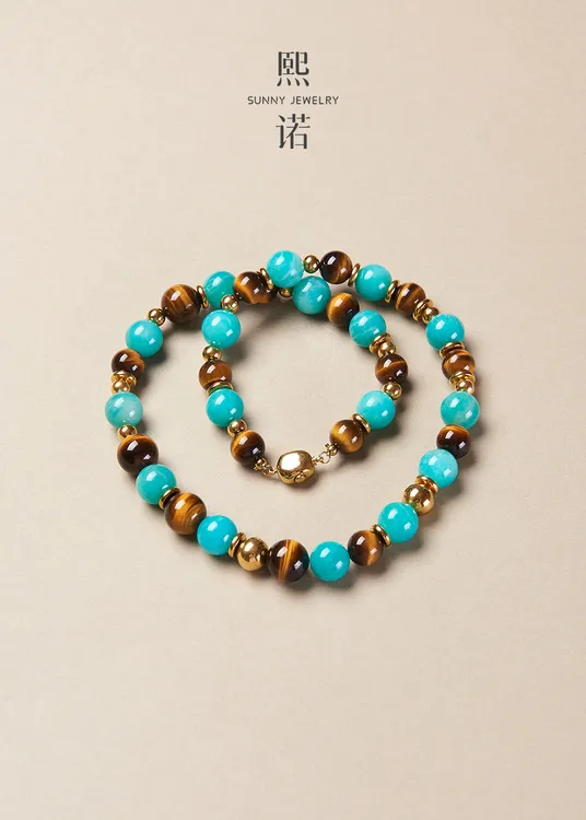 懒猫nono│Saynono 塞特艺术_天然天河石项链(多样性发其一)