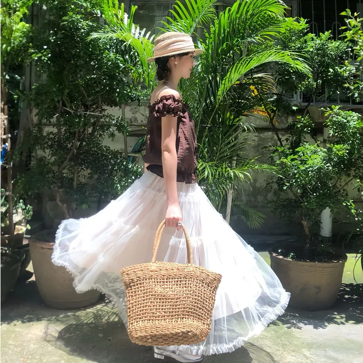 vintage古着古早森系裙子（直播链接）