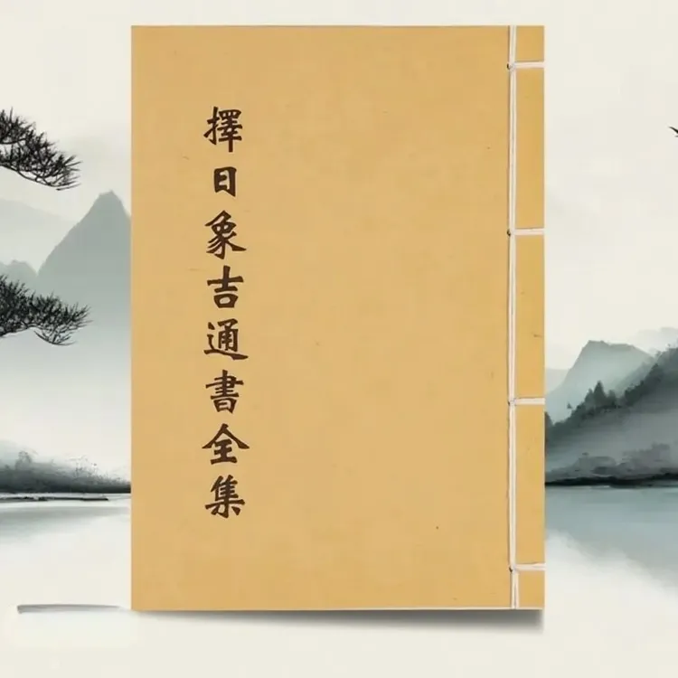 新款择日象吉通书全集 民间收藏 道林纸 纯手工穿线古籍书