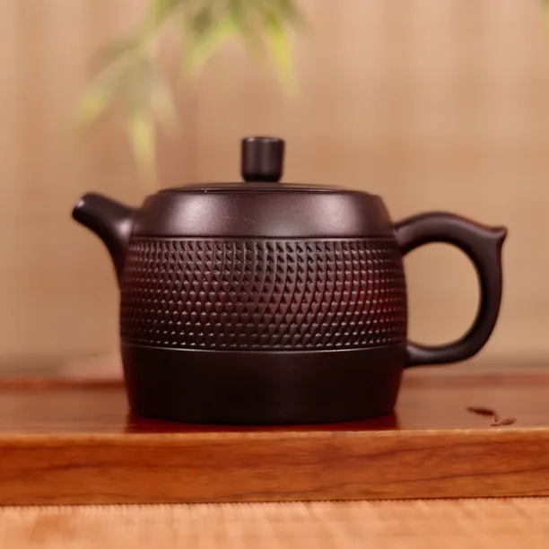 紫陶跳刀凤鸣井栏壶家用高档手工泡茶壶功夫茶具