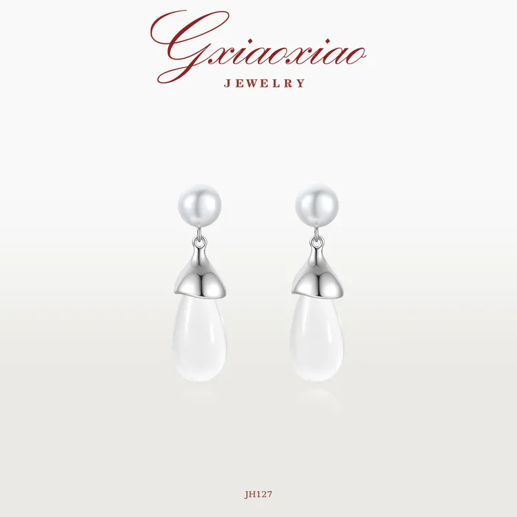 G XIAOXIAO 【天使之泪】法式复古高级感水滴耳环 JH127新年礼物