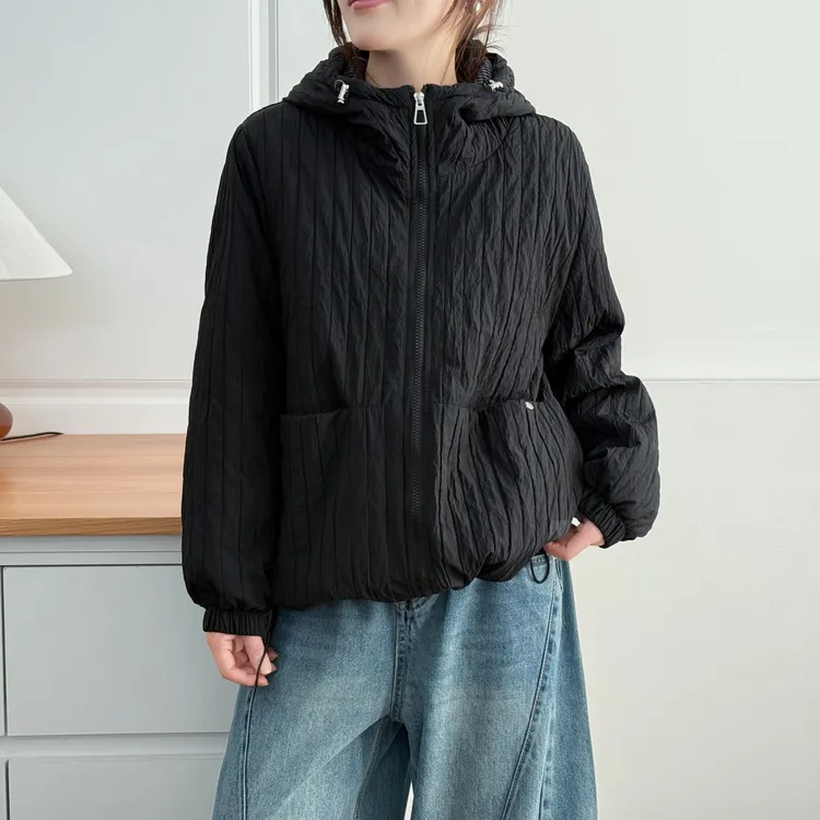 大码胖mm韩版休闲百搭显瘦棉服女冬季时尚宽松连帽显瘦棉衣外套