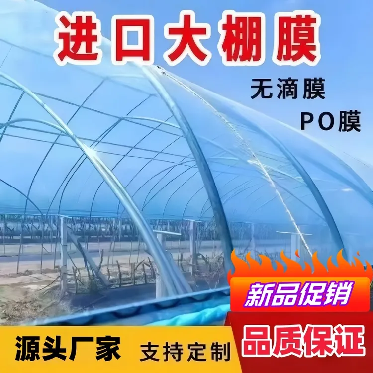 大棚膜透明加厚塑料布特厚大棚膜无滴膜消雾PO膜蔬菜养殖专用棚膜