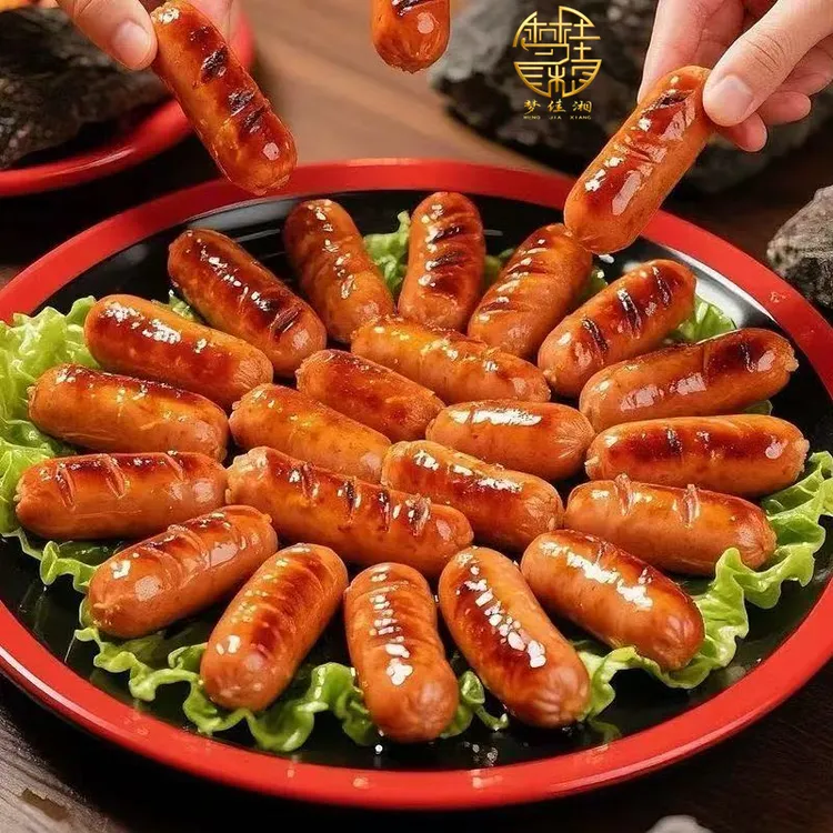地道肠火山石烤肠爆汁烤肠脆皮烤肠地道肠肉肠脆皮肠烤肉工厂自营