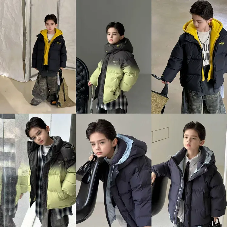 【120-170尺码】90白鸭绒2026新款儿童羽绒服穿搭韩版大猪小猪童装