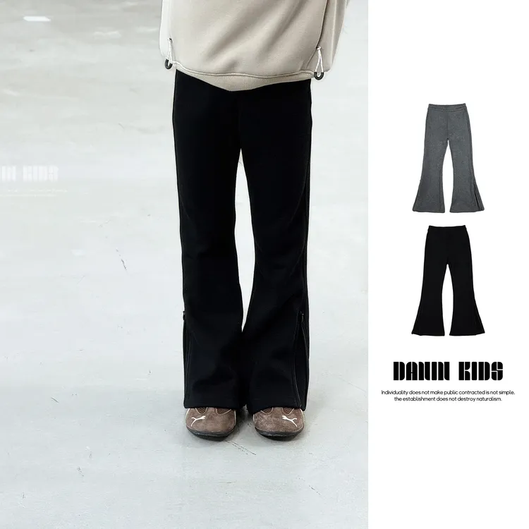 嗒囜【舞动精灵】一条穿三季 弹力加绒 女童秋冬装复古喇叭裤休闲裤