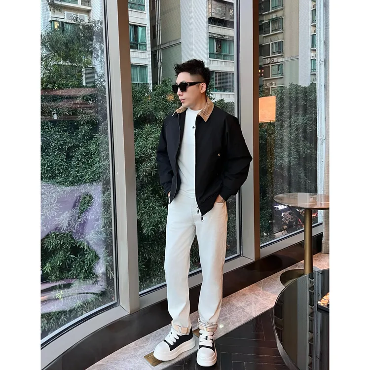 【烈火战马】秋冬棉服加厚立体翻领格纹保暖夹克外套棒球服李查德