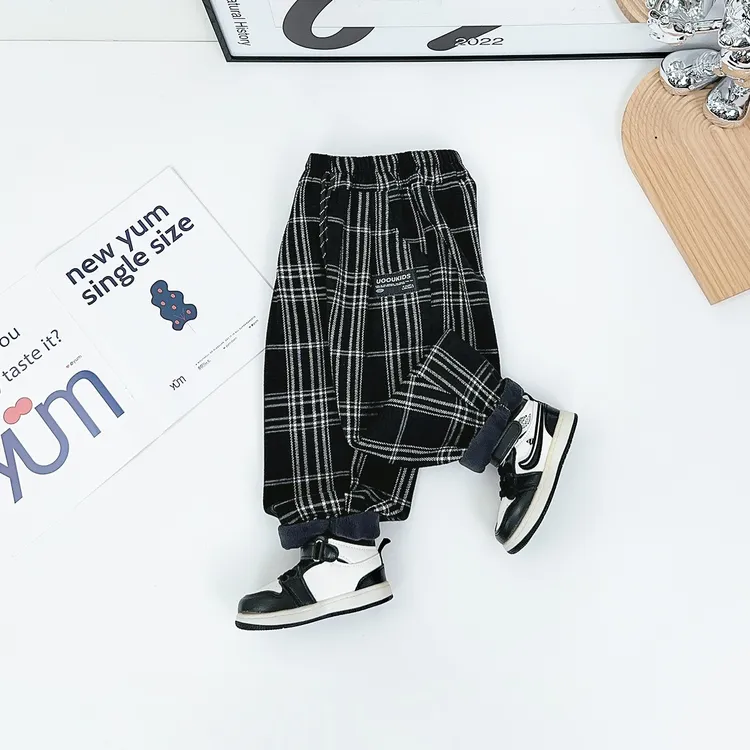 男童加绒裤子儿童休闲裤2025新款秋冬装 D-CXF3531 悠悠童话童装