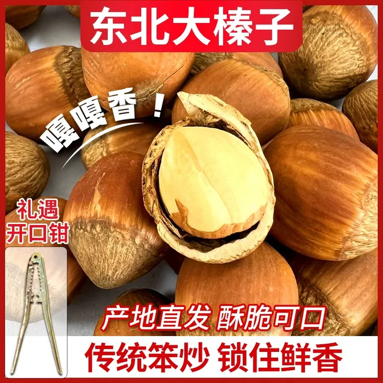 【北域珍奇】东北大榛子500g*2袋500g*3袋 500g*4袋