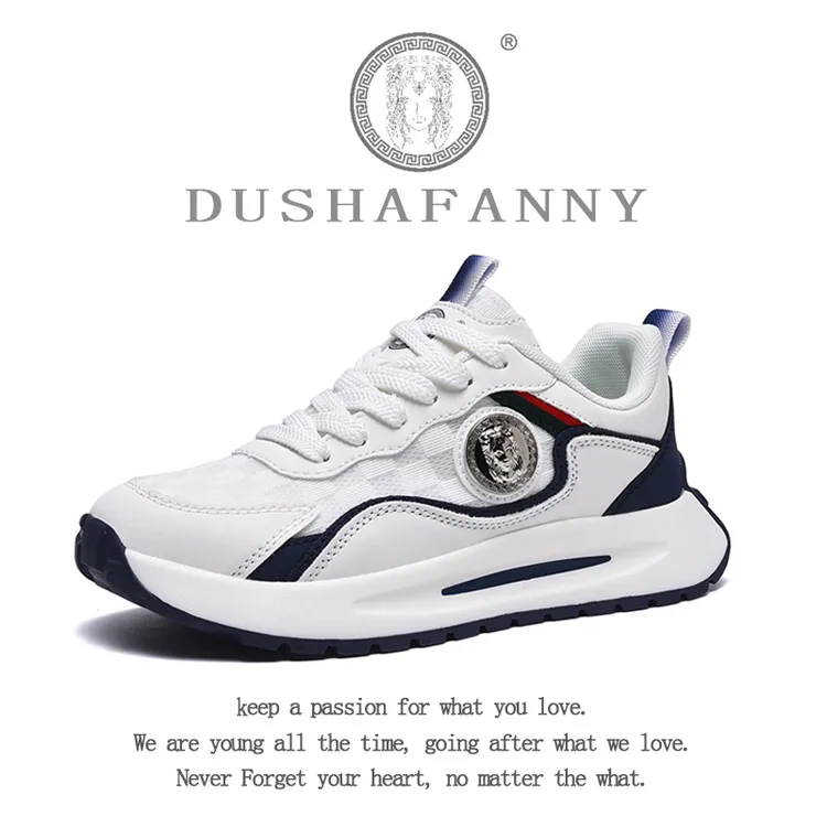 DUSHAFANNY/杜莎梵婗运动鞋2025新款秋季透气网面休闲减震跑步鞋