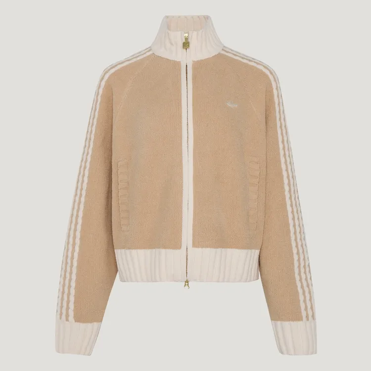 Adidas Original阿迪达斯三叶草女子W KNIT TT针织无帽外套KV8866