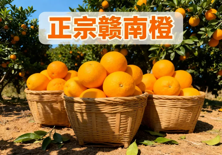 正宗江西【赣南脐橙】新鲜多汁现摘现发