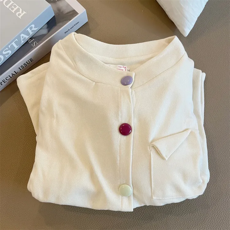 德绒睡衣女秋冬季高级感韩版ins风磨毛春秋款保暖加厚开衫家居服