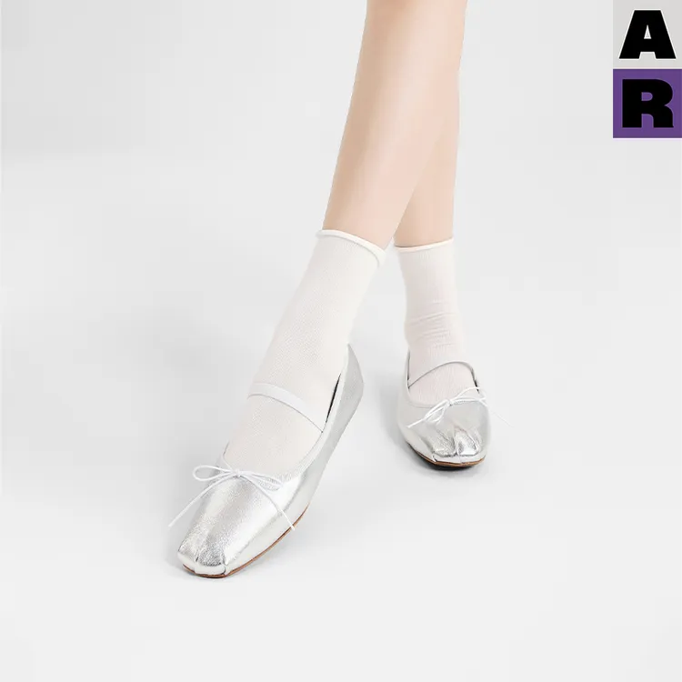 【紫标】AR桑蚕丝莫代尔云朵卷边袜2025新款中筒袜薄白色袜子女