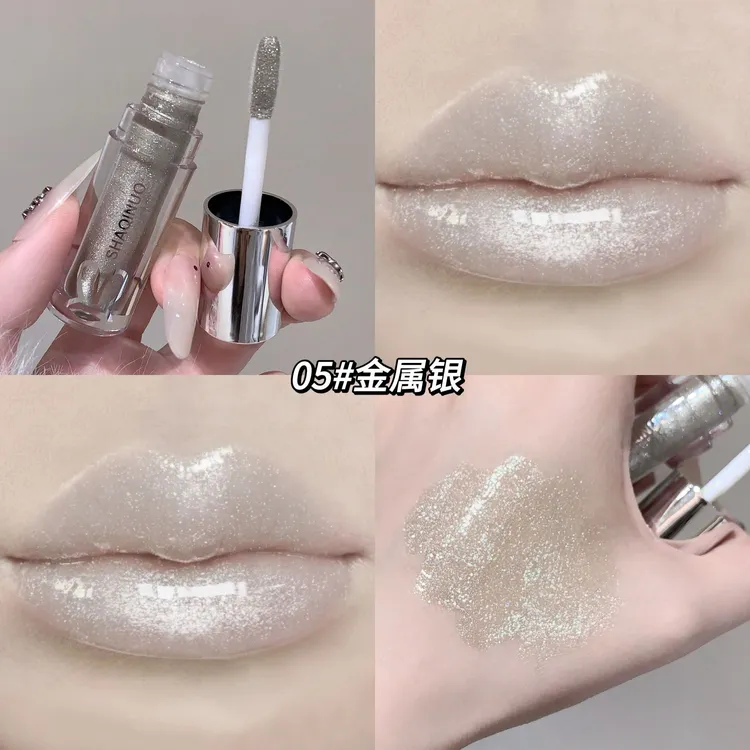 柔润唇蜜饱和裸色系藕色奶杏色纯欲欧美风日常亚裔妆口红亮色唇釉