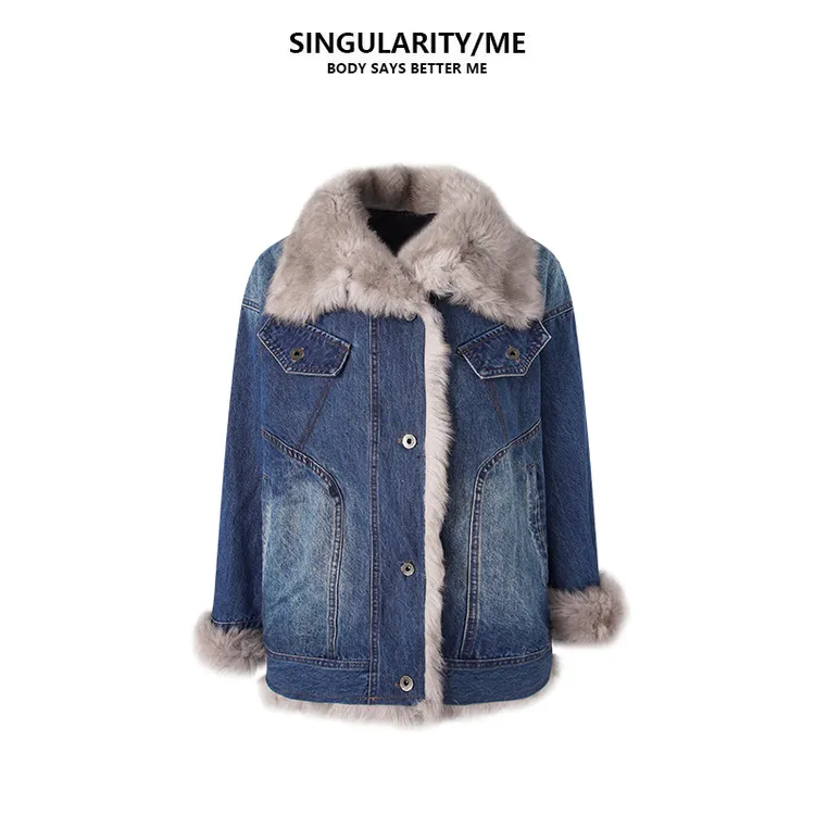 Singularity Me 12A 10000 复古牛仔洗水轻奢保暖鹅绒服外套