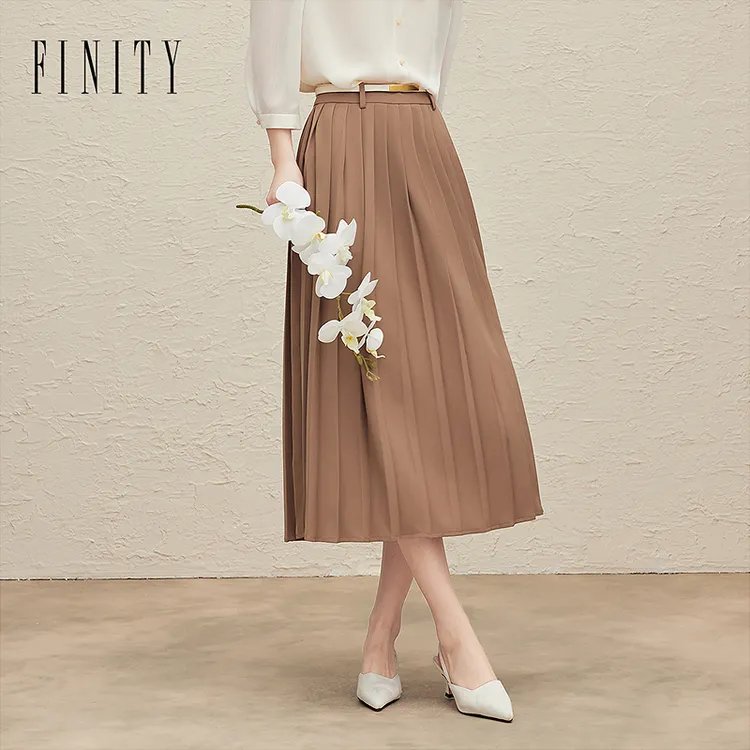 【粉丝专享】FINITY 新品半身裙显瘦气质高腰时尚 F21X6C05Q2