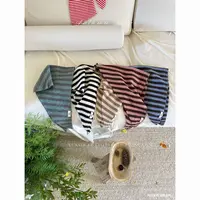 【尼莫专属】儿童围巾秋冬韩版条纹针织三角巾宝宝保暖围脖男女童