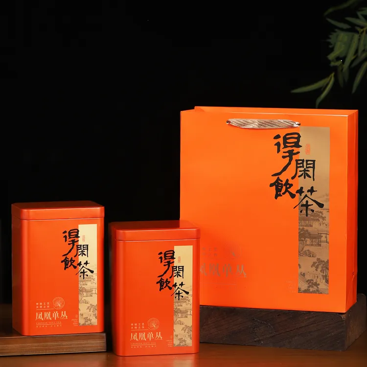2凤凰单丛 春茶（蜜兰香）中熟火浓香型 (发橙色罐礼盒)