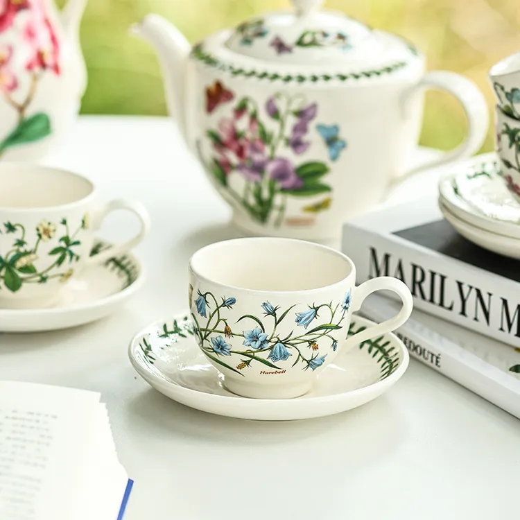 英国进口Portmeirion波特美林花草园陶瓷咖啡杯茶杯碟红茶杯礼盒