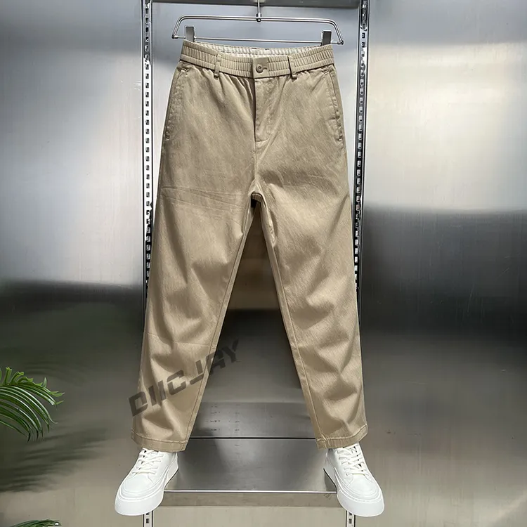 【轻奢】早秋薄款休闲裤男士小直筒新款轻商务休闲通勤时尚百搭裤子