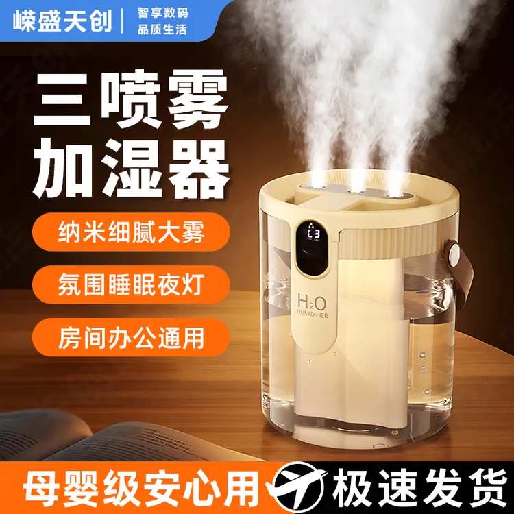 嵘盛天创小型家用大容量喷雾静音加湿器办公室卧室孕妇婴儿大雾量