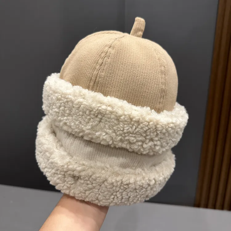 【厚实保暖】宝宝帽秋冬地主儿童瓜皮日系雅痞婴幼儿韩系防风保暖帽