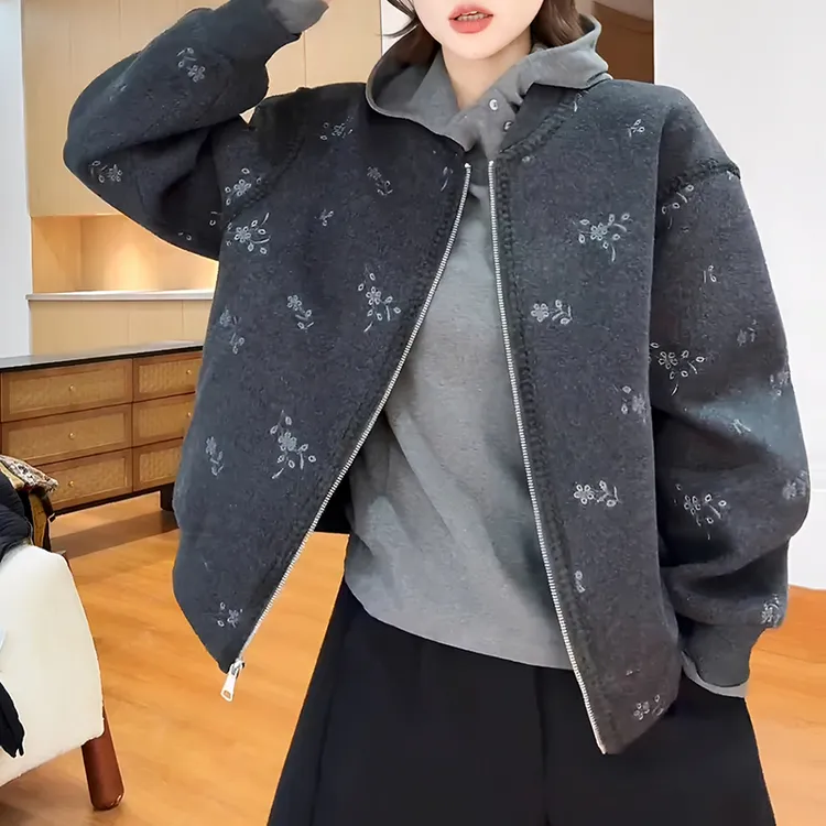 2025春秋新款女士短外套卫衣开衫连帽短款小个子上衣爆款洋气女装
